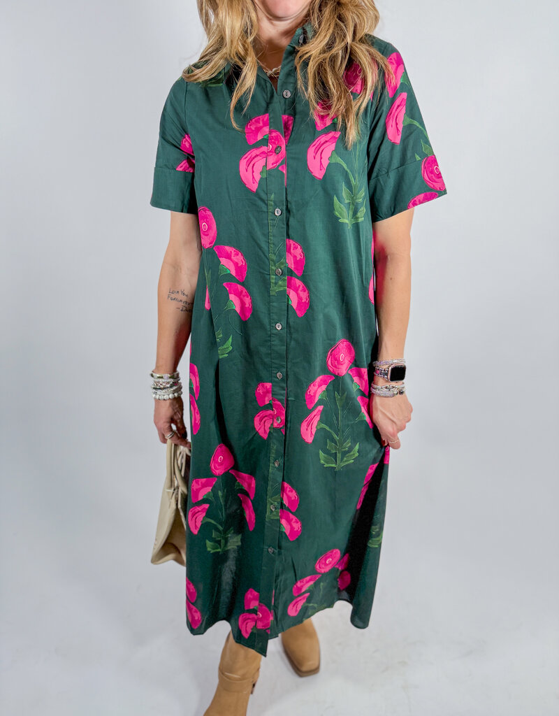 J.HOFFMAN'S Runa Dress- Green