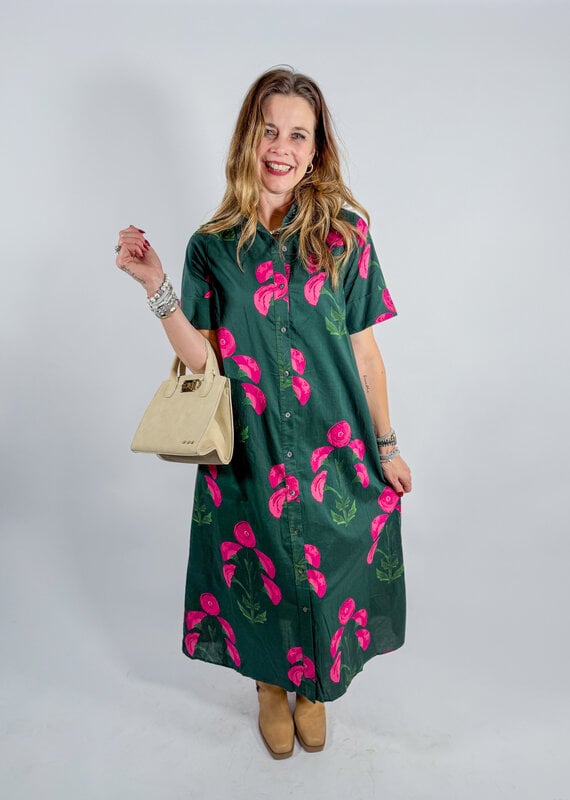 J.HOFFMAN'S Runa Dress- Green