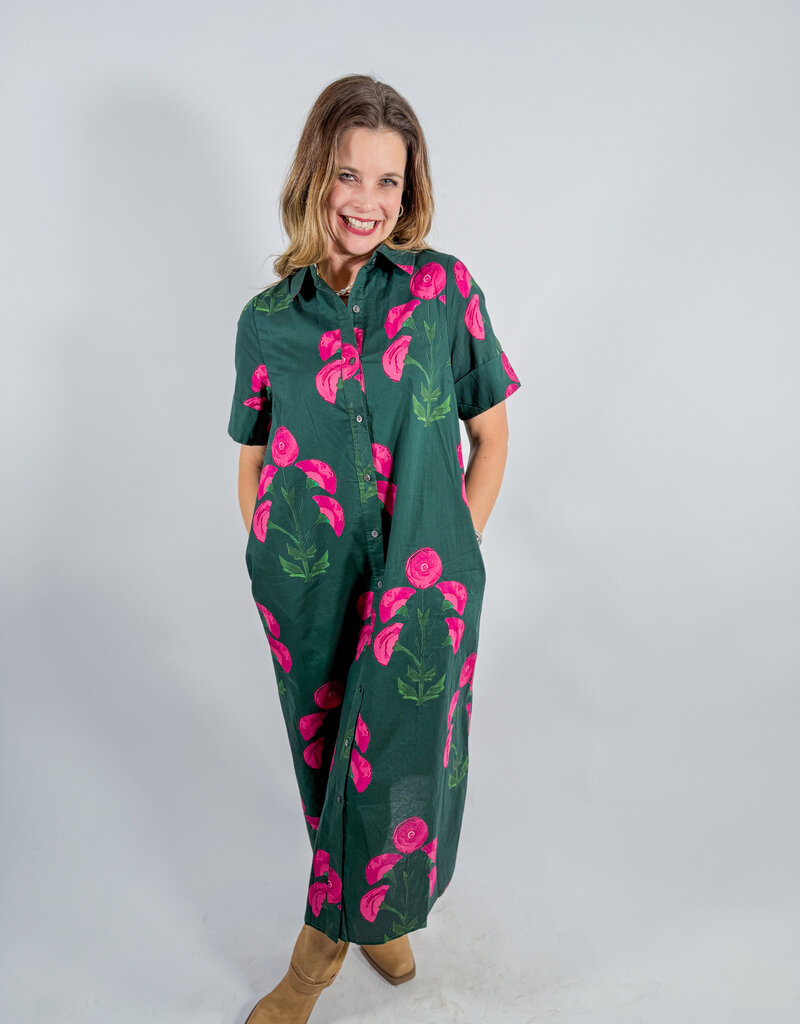 J.HOFFMAN'S Runa Dress- Green