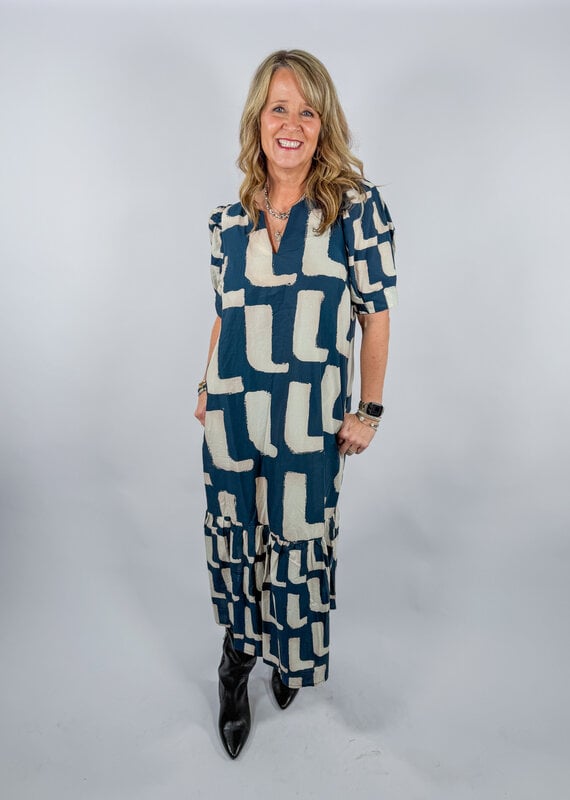 J.HOFFMAN'S Sorrel Dress- Navy