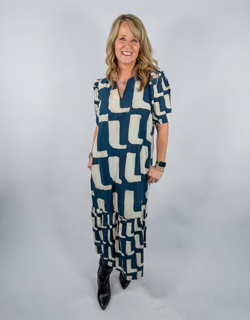 J.HOFFMAN'S Sorrel Dress- Navy