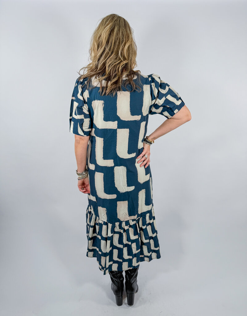 J.HOFFMAN'S Sorrel Dress- Navy