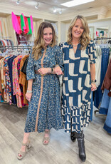 J.HOFFMAN'S Sorrel Dress- Navy