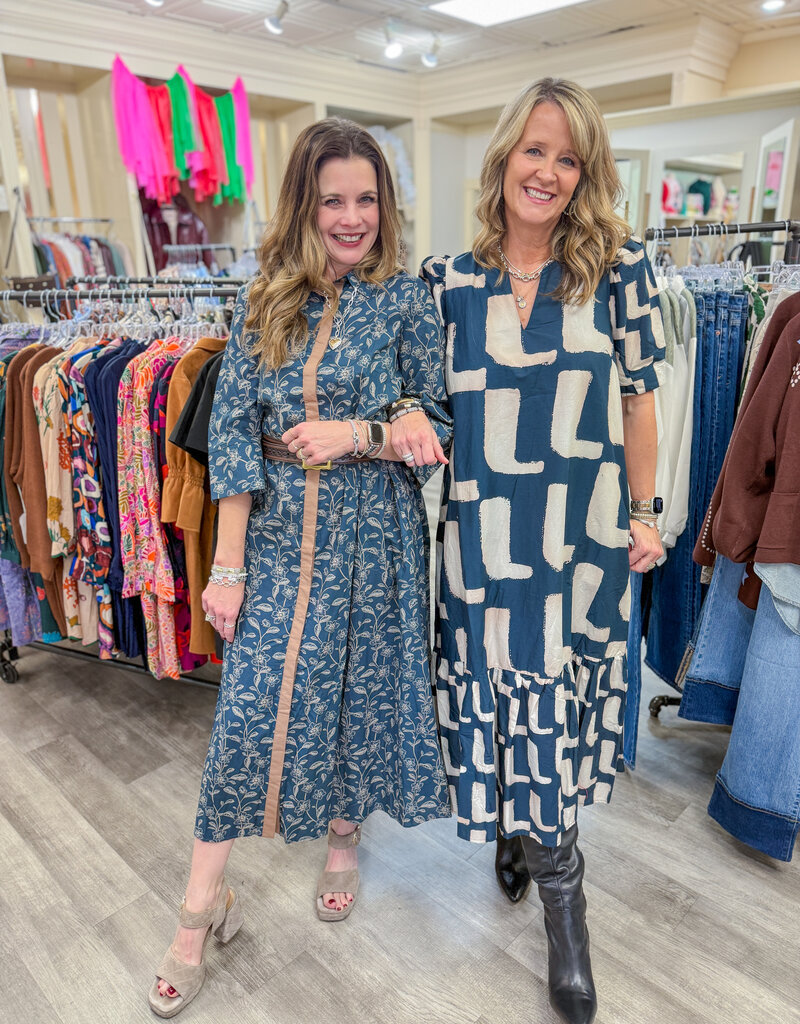 J.HOFFMAN'S Sorrel Dress- Navy