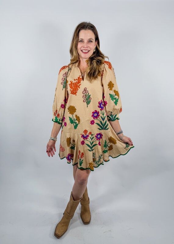 J.HOFFMAN'S Ashwell Dress- Taupe