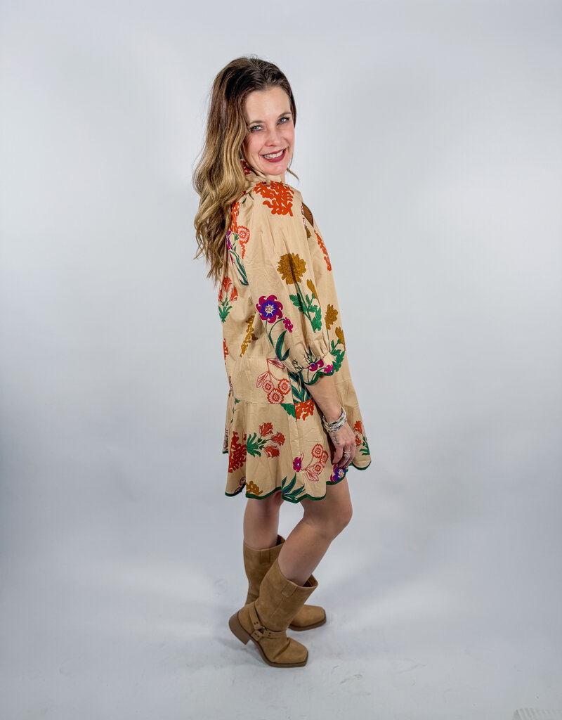 J.HOFFMAN'S Ashwell Dress- Taupe