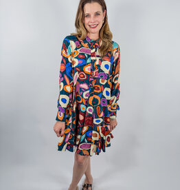 J.HOFFMAN'S Fall Blooms Dress- Hunter