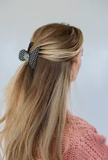 J.HOFFMAN'S Black & White Midi Dot Claw Clip