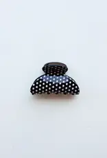 J.HOFFMAN'S Black & White Midi Dot Claw Clip