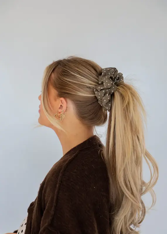 J.HOFFMAN'S Polka Dot Oversized Scrunchie