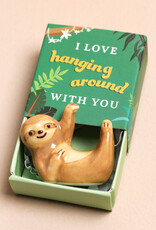 J.HOFFMAN'S Tiny Matchbox Ceramic Token- Sloth