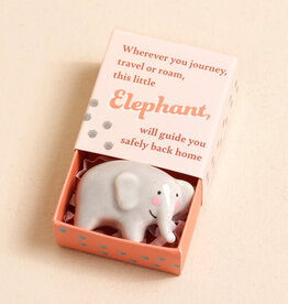 J.HOFFMAN'S Tiny Matchbox Ceramic Token- Elephant