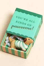 J.HOFFMAN'S Tiny Matchbox Ceramic Token- Dog