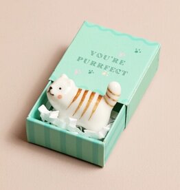 J.HOFFMAN'S Tiny Matchbox Ceramic Token- Cat