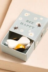 J.HOFFMAN'S Tiny Matchbox Ceramic Token- Bee