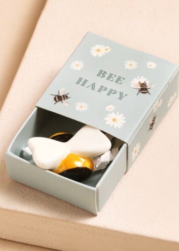 J.HOFFMAN'S Tiny Matchbox Ceramic Token- Bee