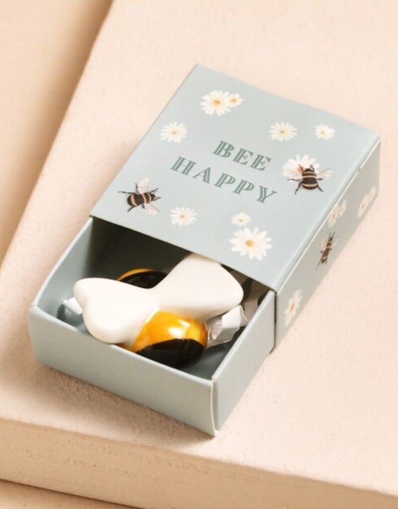 J.HOFFMAN'S Tiny Matchbox Ceramic Token- Bee