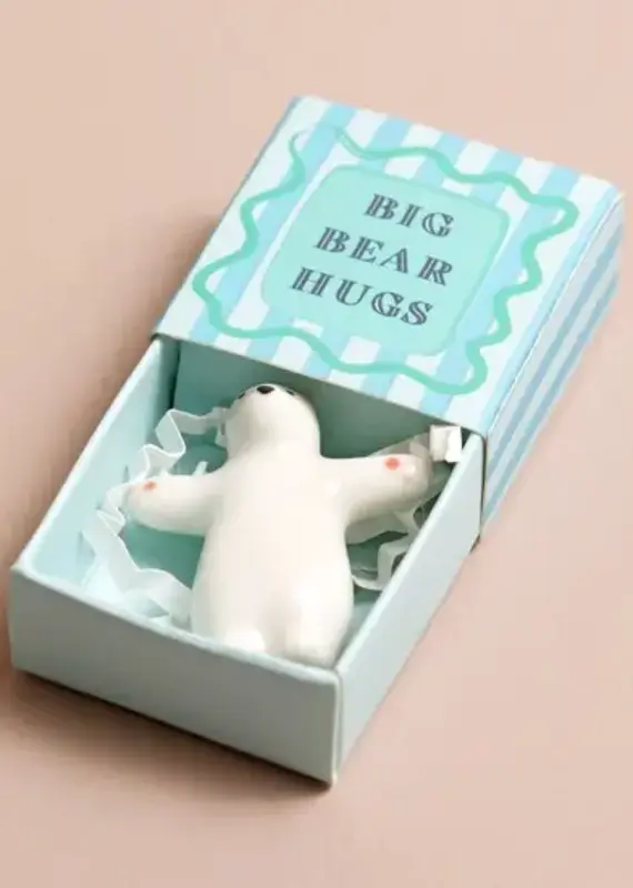 J.HOFFMAN'S Tiny Matchbox Ceramic Token- Bear