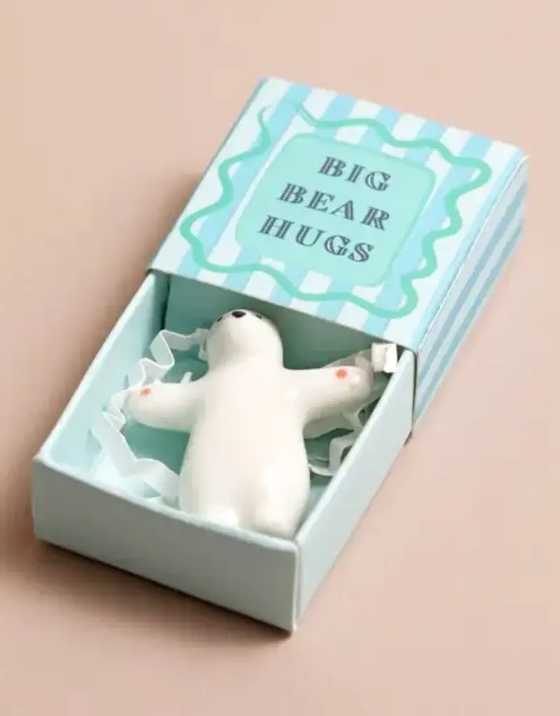 J.HOFFMAN'S Tiny Matchbox Ceramic Token- Bear