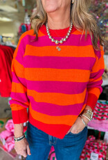 J.HOFFMAN'S London Sweater- Coral Multi