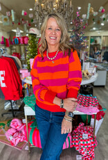 J.HOFFMAN'S London Sweater- Coral Multi
