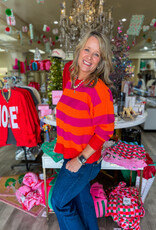 J.HOFFMAN'S London Sweater- Coral Multi