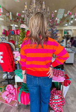 J.HOFFMAN'S London Sweater- Coral Multi