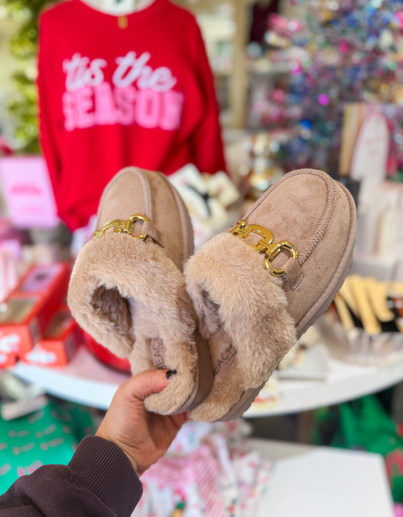 J.HOFFMAN'S Davos Slipper- Taupe