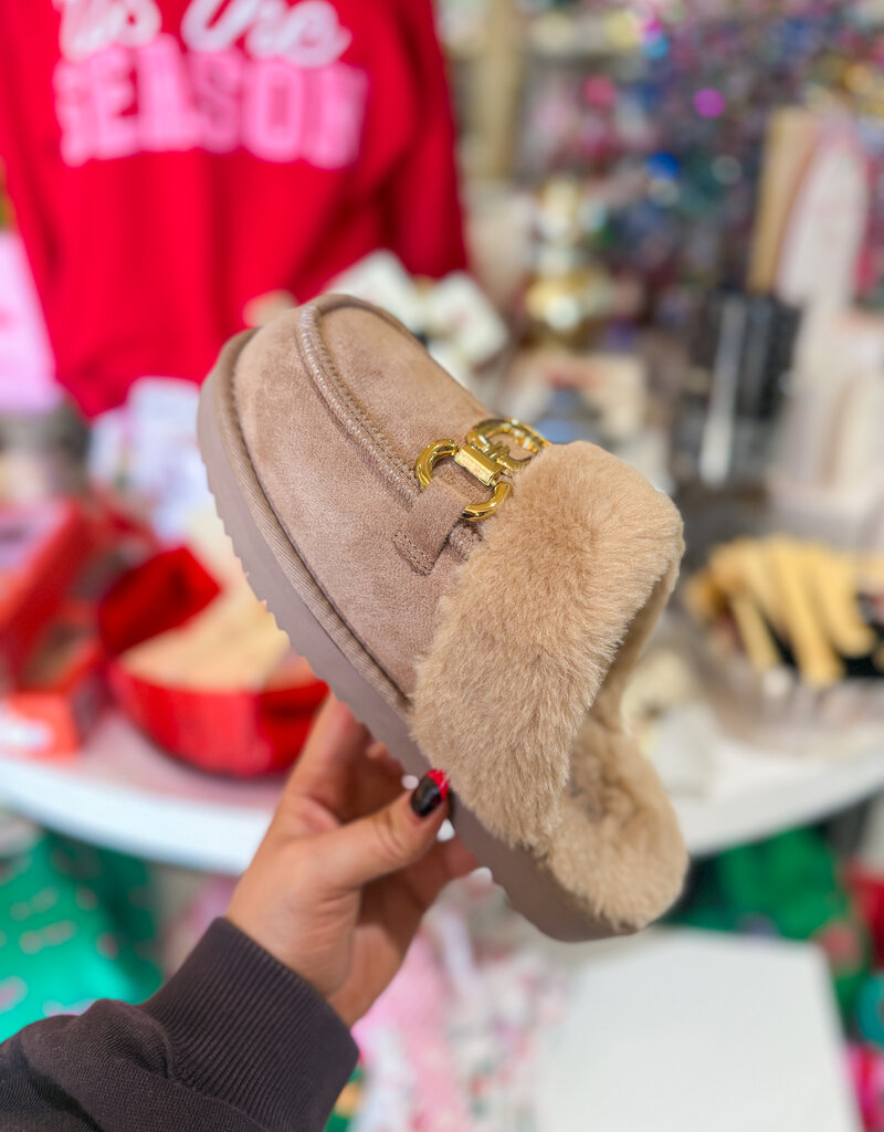 J.HOFFMAN'S Davos Slipper- Taupe