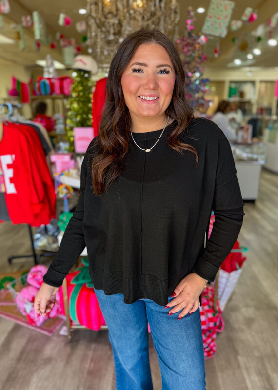 J.HOFFMAN'S Wagner Crew Top- Black