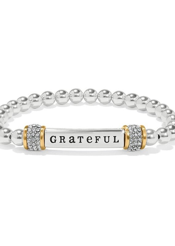 Meridian Grateful Two Tone Stretch Bracelet
