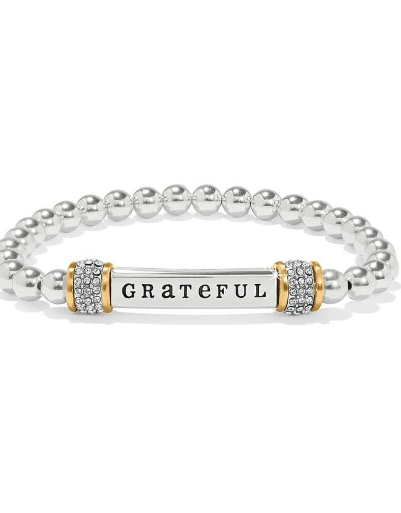 Meridian Grateful Two Tone Stretch Bracelet