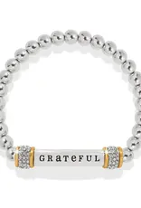 Meridian Grateful Two Tone Stretch Bracelet