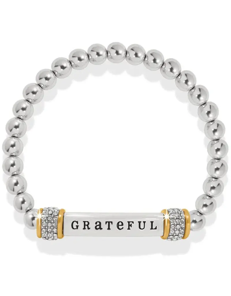 Meridian Grateful Two Tone Stretch Bracelet
