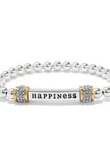 Meridian Happiness Two Tone Stretch Bracelet