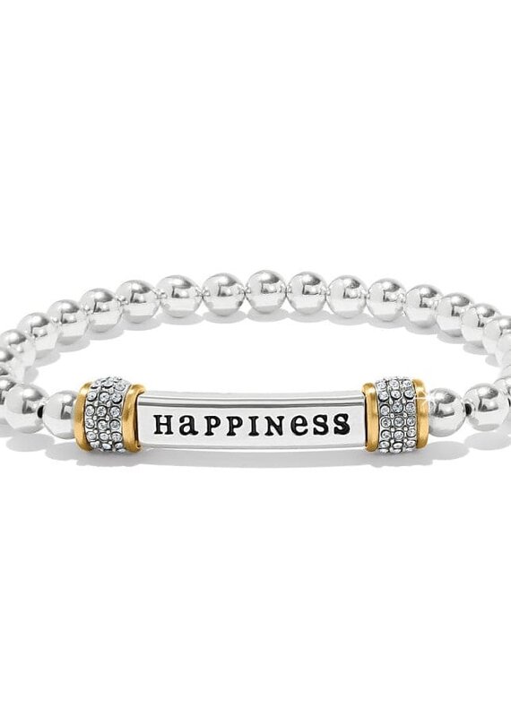 Meridian Happiness Two Tone Stretch Bracelet