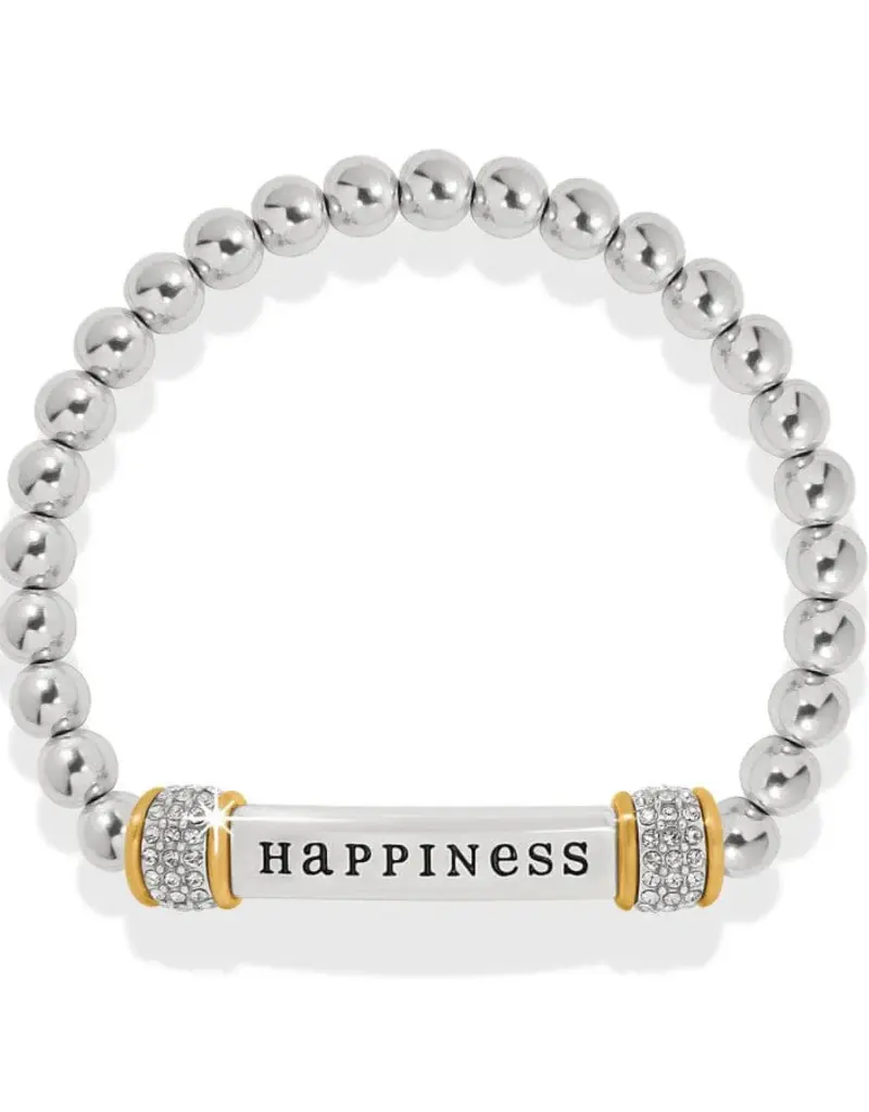 Meridian Happiness Two Tone Stretch Bracelet