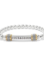 Meridian Courageous Two Tone Stretch Bracelet