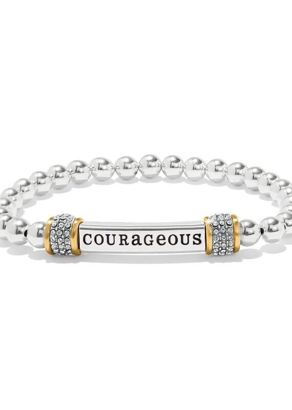 Meridian Courageous Two Tone Stretch Bracelet