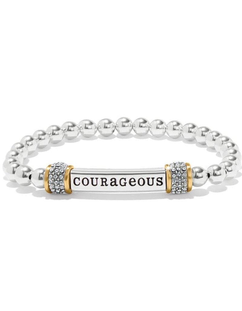Meridian Courageous Two Tone Stretch Bracelet