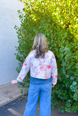 J.HOFFMAN'S Natalie Floral Pink Quilted Jacket