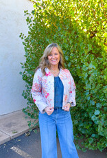 J.HOFFMAN'S Natalie Floral Pink Quilted Jacket