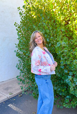 J.HOFFMAN'S Natalie Floral Pink Quilted Jacket