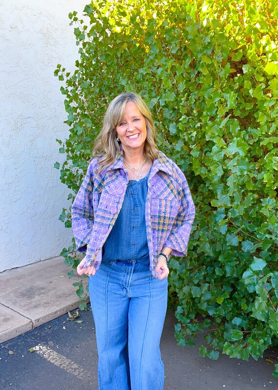 J.HOFFMAN'S Swing Jacket- Periwinkle