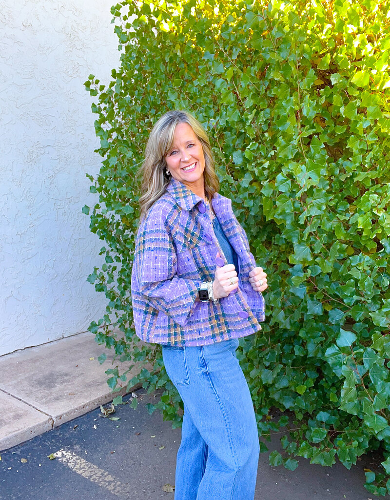 J.HOFFMAN'S Swing Jacket- Periwinkle