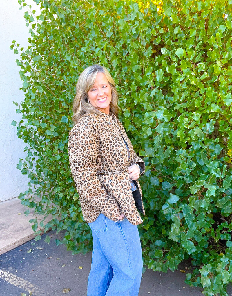 J.HOFFMAN'S Cecilie Quilted Jacket- Feline