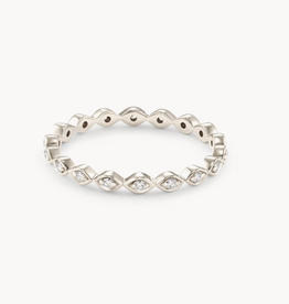 KENDRA SCOTT 0.15 ct Nicolette 14k White Gold Band Ring in White Diamond