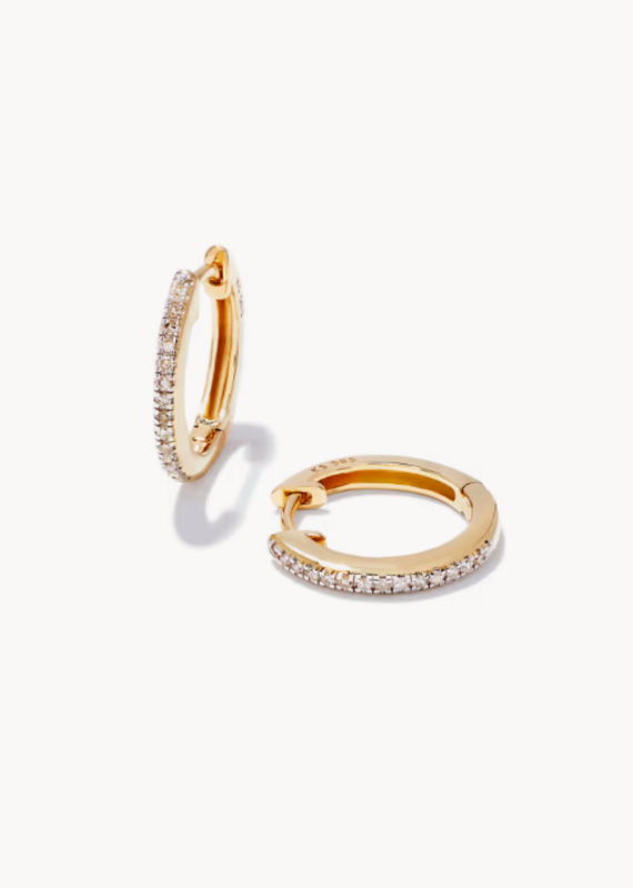KENDRA SCOTT 0.15 ct Penelope 16mm Hoop Earrings in 14k Yellow Gold