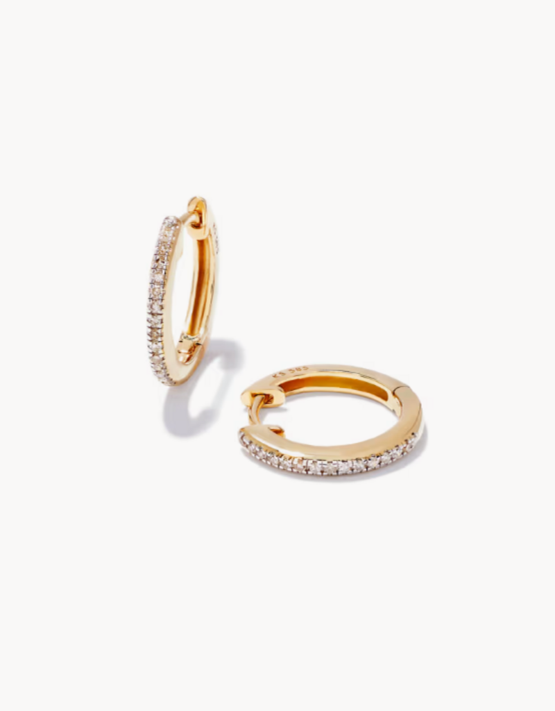 KENDRA SCOTT 0.15 ct Penelope 16mm Hoop Earrings in 14k Yellow Gold