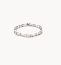 KENDRA SCOTT 0.19 ct Posey 14k White Gold Band Ring in White Diamonds